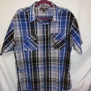AIRWALK MENS BUTTON DOWN SHORT-SLEEVE XL SHIRT